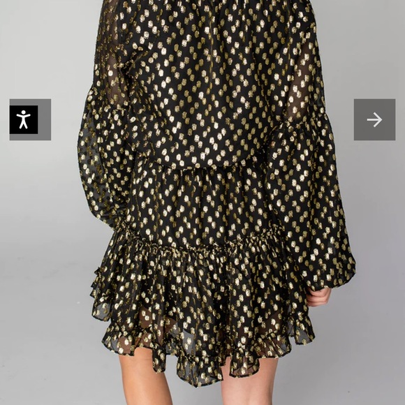 NWT Buddy Love Zozo Elastic Waist Mini Dress size S - Picture 3 of 5